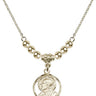 Scapular Crystal Necklace | 5/8 inch | 4mm Beads   14kt Gold Filled