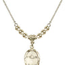 Baptism Crystal Necklace | 3/4 inch | 4mm Beads   14kt Gold Filled