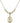 Saint Christopher Crystal Necklace | 3/4 inch | 4mm Beads   14kt Gold Filled