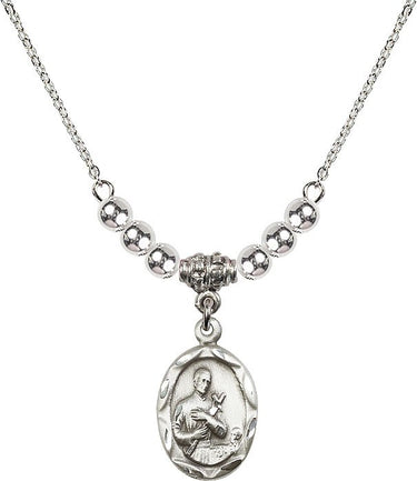 Collar de cristal de San Gerardo Majella | 3/4 pulgada | Cuentas de 4 mm | N22-0612G
