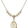 St. Jude Crystal Necklace | 3/4 inch | 4mm Beads   14kt Gold Filled