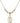 Saint Michael the Archangel Crystal Necklace | 3/4 inch | 4mm Beads   14kt Gold Filled