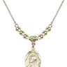 Scapular Crystal Necklace | 3/4 inch | 4mm Beads   14kt Gold Filled