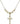 Crucifix Crystal Necklace | 7/8 inch | 4mm Beads   14kt Gold Filled