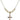 Crucifix Crystal Necklace | 3/4 inch | 4mm Beads   14kt Gold Filled