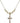 Crucifix Crystal Necklace | 3/4 inch | 4mm Beads   14kt Gold Filled