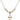 Cross Crystal Necklace | 1 1/2 inch | 4mm Beads   14kt Gold Filled