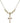 Cross Crystal Necklace | 1 1/2 inch | 4mm Beads   14kt Gold Filled