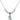 Miraculous Medal Crystal Necklace | 1/2 inch | 4mm Beads   Sterling Silver