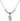 Miraculous Medal Crystal Necklace | 1/2 inch | 4mm Beads   Sterling Silver