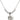 Miraculous Medal Crystal Necklace | 1/2 inch | 4mm Beads   Sterling Silver