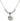 Miraculous Medal Crystal Necklace | 1/2 inch | 4mm Beads   Sterling Silver