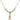 Infant of Prague Crystal Necklace | 3/4 inch | 4mm Beads   14kt Gold Filled