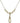 Infant of Prague Crystal Necklace | 3/4 inch | 4mm Beads   14kt Gold Filled