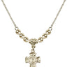 5-Way / Chalice Crystal Necklace | 1/2 inch | 4mm Beads   14kt Gold Filled