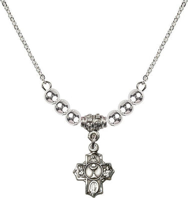 Communion 5-Way Crystal Necklace | 1/2 inch | 4mm Beads | N22-0890