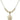Heart / Communion Crystal Necklace | 5/8 inch | 4mm Beads   14kt Gold Filled