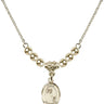 First Penance Crystal Necklace | 1/2 inch | 4mm Beads   14kt Gold Filled