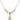 Crucifix Crystal Necklace | 1/2 inch | 4mm Beads   14kt Gold Filled