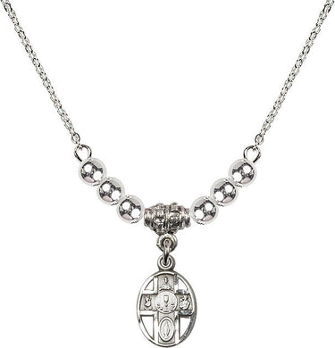 Cuentas de 5 vías / Collar de cristal de cáliz | 1/2 pulgada | Cuentas de 4 mm | N22-0979