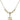 Cross Crystal Necklace | 1/2 inch | 4mm Beads   14kt Gold Filled