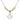 Cross Crystal Necklace | 7/8 inch | 4mm Beads   14kt Gold Filled