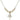 Cross Crystal Necklace | 3/4 inch | 4mm Beads   14kt Gold Filled