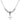 Cross Crystal Necklace | 3/4 inch | 4mm Beads   Sterling Silver