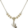 Guardian Angel Crystal Necklace | 3/8 inch | 4mm Beads   14kt Gold Filled