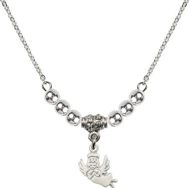 Collar de cristal Ángel Guardián | 9,5 mm | Cuentas de 4 mm | N22-2128