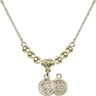 Saint Benedict Crystal Necklace | 3/8 inch | 4mm Beads   14kt Gold Filled
