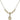 Saint Christopher Crystal Necklace | 3/8 inch | 4mm Beads   14kt Gold Filled