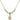 Saint Christopher Crystal Necklace | 3/8 inch | 4mm Beads   14kt Gold Filled