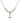 Cross Crystal Necklace | 5/8 inch | 4mm Beads   14kt Gold Filled