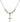 Cross Crystal Necklace | 5/8 inch | 4mm Beads   14kt Gold Filled