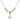 Cross Crystal Necklace | 5/8 inch | 4mm Beads   14kt Gold Filled