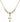 Cross Crystal Necklace | 5/8 inch | 4mm Beads   14kt Gold Filled