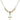 Cross Crystal Necklace | 5/8 inch | 4mm Beads   14kt Gold Filled