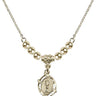 Communion Crystal Necklace | 5/8 inch | 4mm Beads   14kt Gold Filled