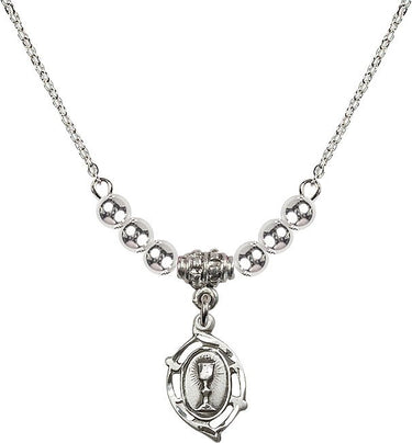 Communion Crystal Necklace | 5/8 inch | 4mm Beads | N22-3019