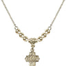 5-Way Crystal Necklace | 1/2 inch | 4mm Beads   14kt Gold Filled