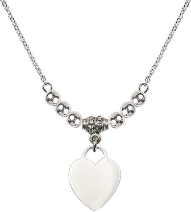 Collar de Cristal de Corazón | 1,6 cm | Cuentas de 4 mm | N22-3400