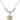 Miraculous Medal Crystal Necklace | 5/8 inch | 4mm Beads   14kt Gold Filled