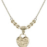 Guardian Angel Crystal Necklace | 5/8 inch | 4mm Beads   14kt Gold Filled