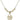 Saint Michael the Archangel Crystal Necklace | 5/8 inch | 4mm Beads   14kt Gold Filled