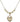 Confirmation Heart Crystal Necklace | 5/8 inch | 4mm Beads   14kt Gold Filled
