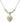 Graduation Heart Crystal Necklace | 5/8 inch | 4mm Beads   14kt Gold Filled