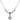 Cross Crystal Necklace | 1/2 inch | 4mm Beads   Sterling Silver