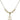 Anchor Crystal Necklace | 1 1/8 inch | 4mm Beads   14kt Gold Filled