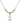 Anchor Crystal Necklace | 1 1/8 inch | 4mm Beads   14kt Gold Filled